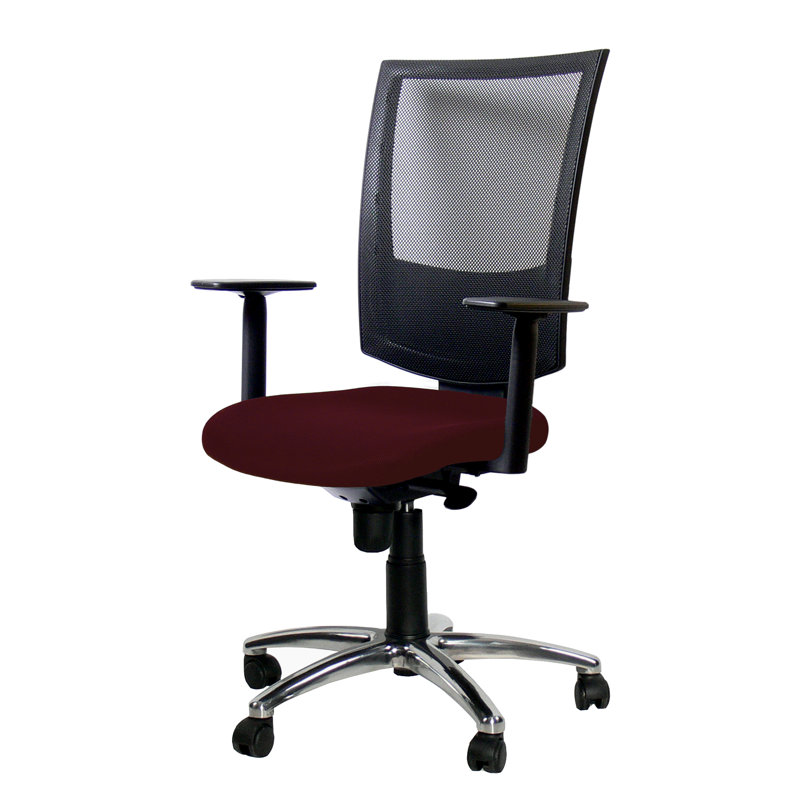 Office Chair, Bordeaux, Height adjustable T-armrest