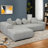 L-Shaped Compressed Sofa Chaise Lounge-453399224-453399226