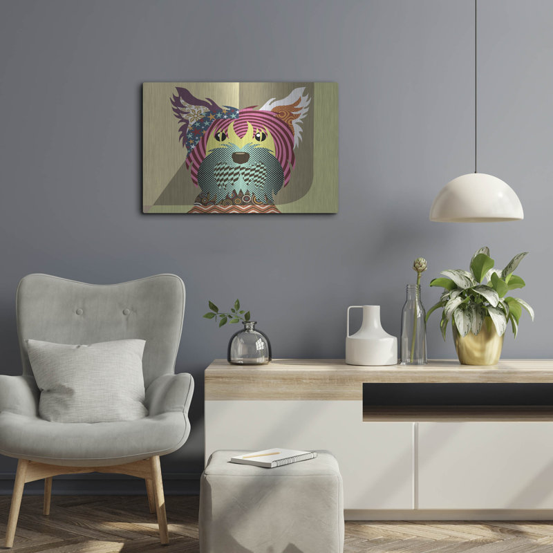 «Yorkshire Terrier Dog» par Lanre Adefioyue, H 16 po x l 24 po