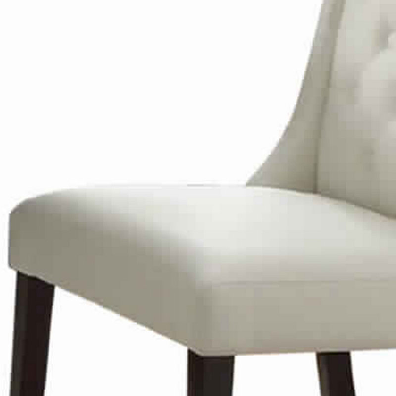 Chaise d'appoint rembourrée Bratton, blanc