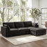 Sarang 4-Piece Modular Cloud Couch Reversible Sectional with Ottoman