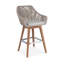 Dalton Outdoor Teak Swivel Bar Stool-2122482946