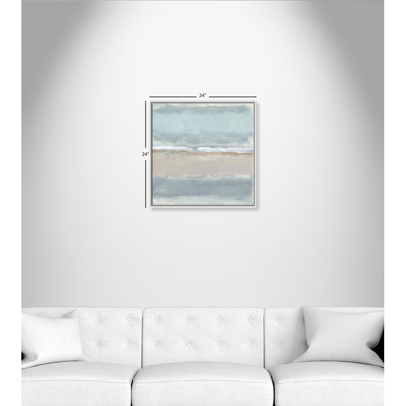 Dandelion 1 - Cadre flottant, reproduction d'art sur toile, Blanc, H 24 po x l 24 po x P 2 po