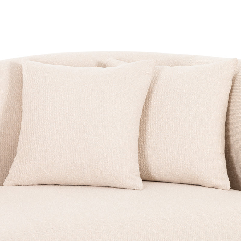 Luna Round Arms Chaise Lounge, Right Hand Facing