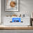 Modern High Glossy Rectangle Coffee Table With 2 Cabinets, One Drawer, 16 Colour Led Lights And A Open Shelf-1411007050