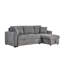 Canapé-lit modulaire réversible en tissu 96 po Seraphina II