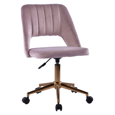 Maya Swivel Vanity Chair with 360 Degree Rotation Modern Makeup Desk Seat with Adjustable Height