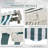 Retractable Awning Patio Awnings Sun Shade Shelter With Manual Crank Handle, 280G/M² UV & Water-Resistant Fabric And Aluminum Frame For Deck, Balcony, Yard