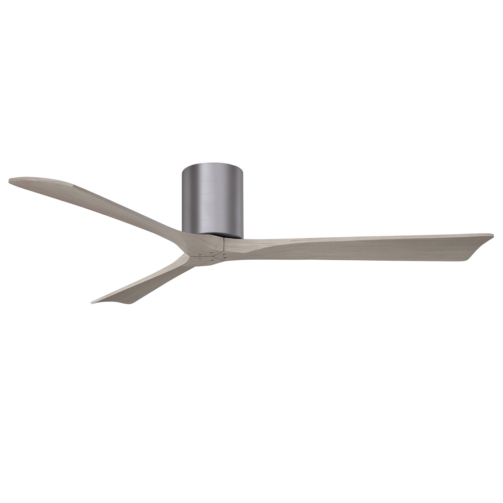 Olivier 3 Blade Ceiling Fan, Brushed Pewter, Gray Ash Tone, 60"