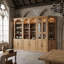 Grande armoire à vin, 20 tablettes ouvertes + 7 armoires de rangement, éclairage supérieur DEL-576617122
