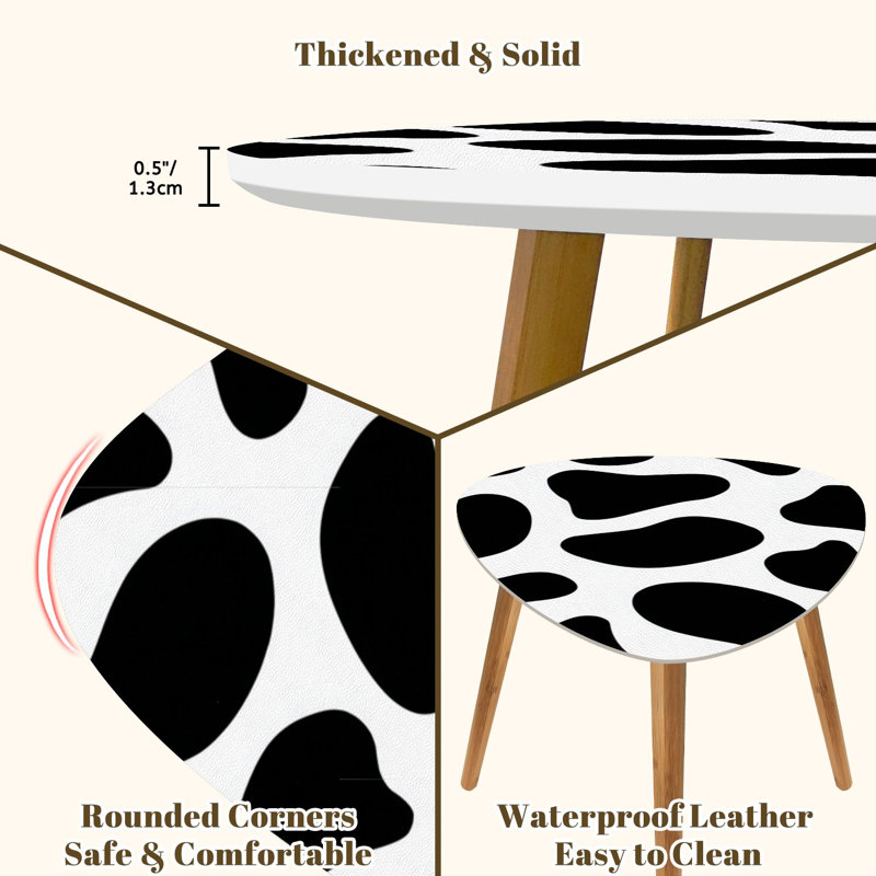 Ensemble de 2 tables basses gigognes Triangle