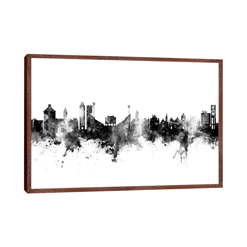 Lawrence Kansas Skyline by Michael Tompsett - 1 Piece Wall Art on Canvas, 45.72cm H x 66.04cm W x 3.81cm D