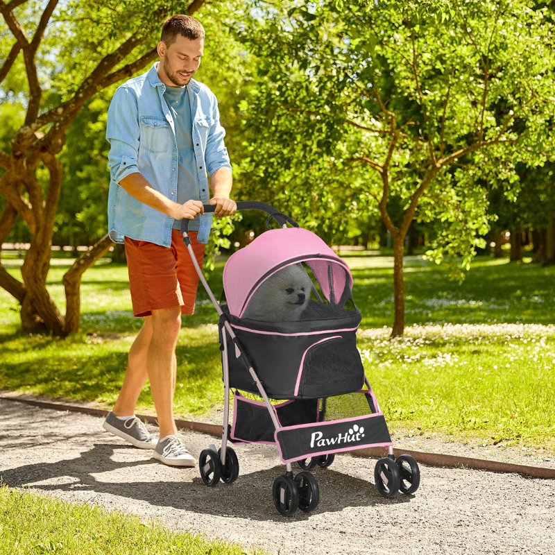 Poussette standard pliante, Rose