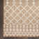 Riebe Rectangle Geometric Machine Woven Polypropylene/Polyester Indoor/Outdoor Area Rug in Jute