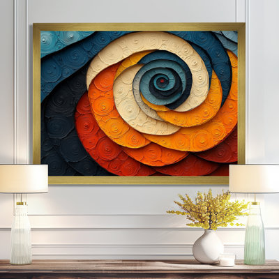 Omika Geometric Eclipse Of Biomorphism Galaxy II - Abstract Spirals Wall Art