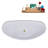 74.8'' x 35.4'' Freestanding Soaking Acrylic Bathtub-90936594