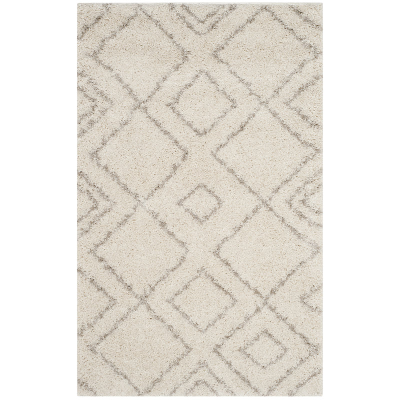 Prasanna Geometric Hand Woven Area Rug, Rectangle 201 x 279 cm
