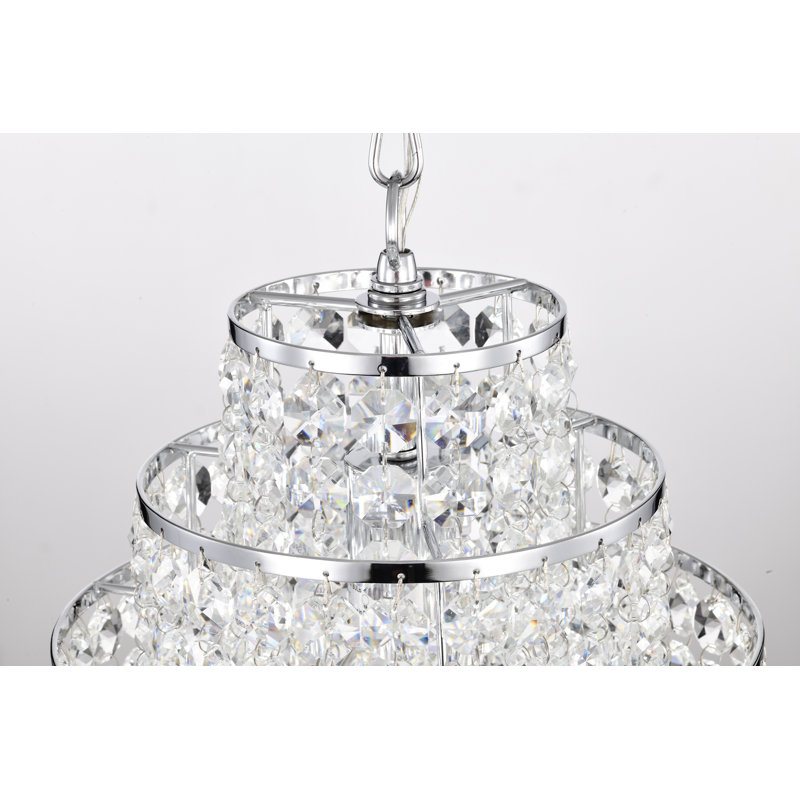 Hythe 1 - Light Crystal Pendant, Chrome