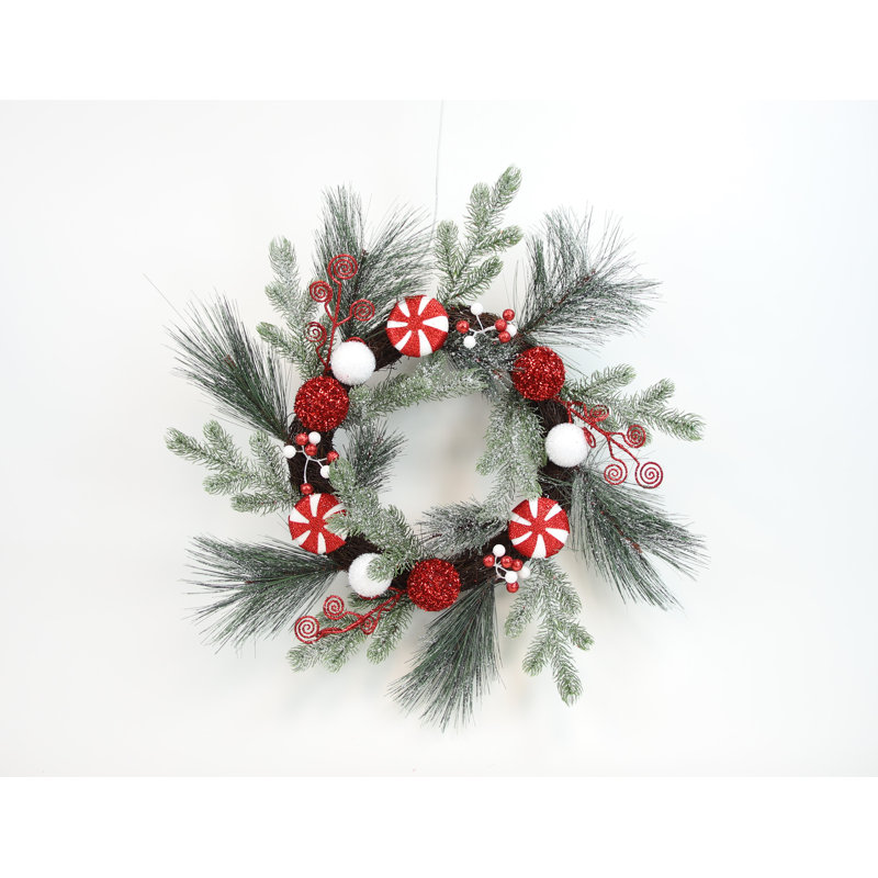 Faux Pinecone 24'' Wreath