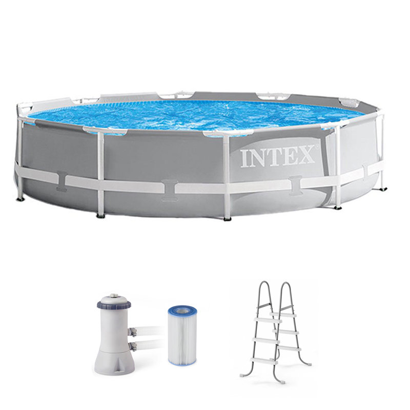 Intex Round Hard Sided Pool 30 H x 120 W x 120 L , with Pump Included