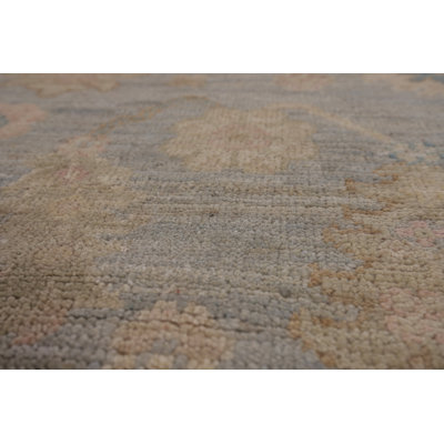 Vegetable Dye Oushak Turkish Runner Rug 3