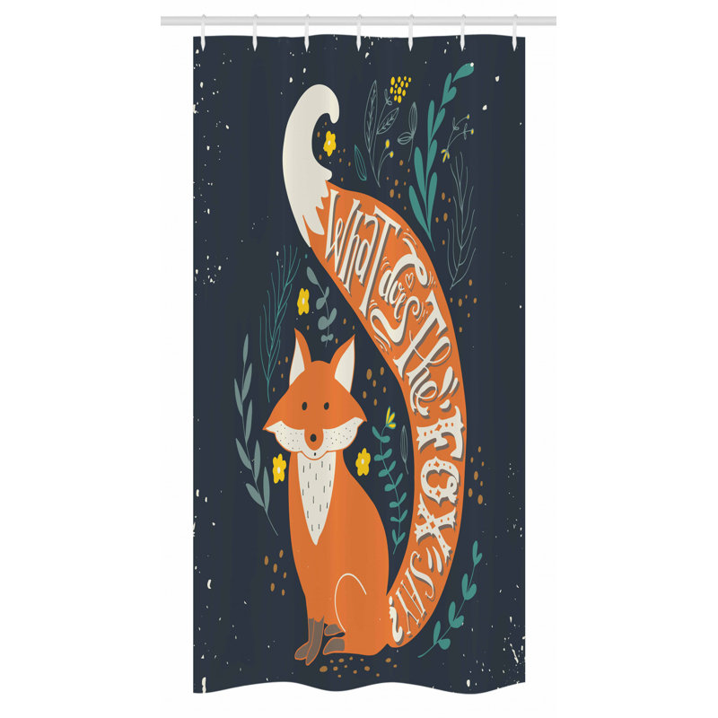 Shower Curtain with Hooks Included, 36" W x 72" L