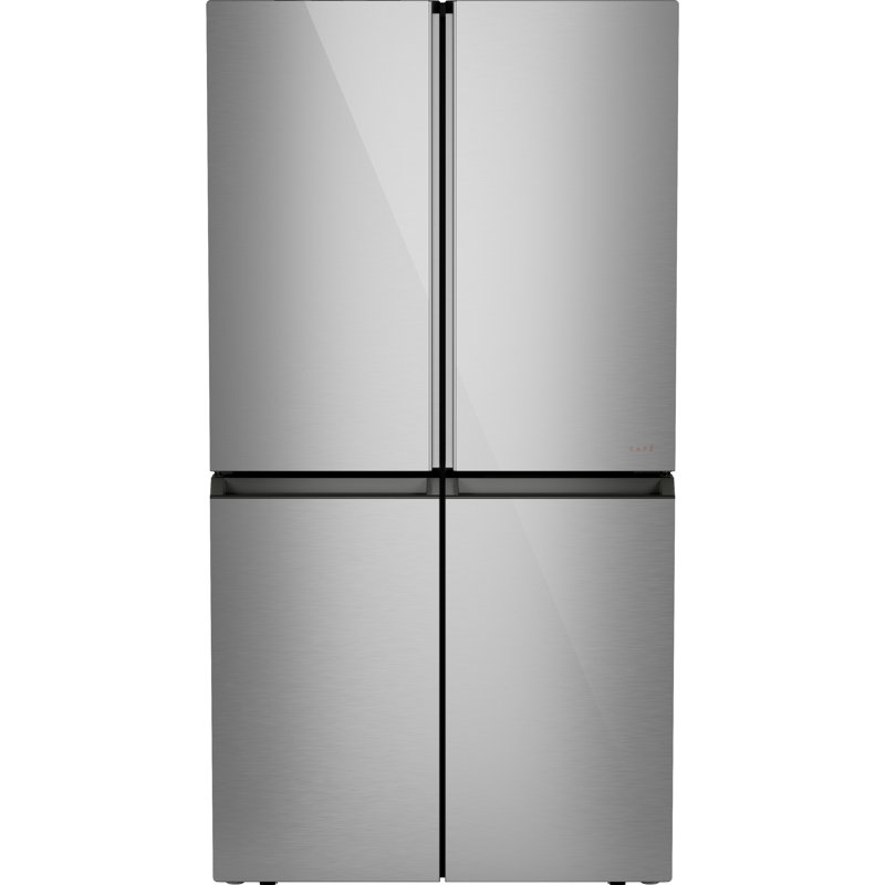 CAFÉ ENERGY STAR® 22.9 Cu. Ft. Smart Counter-Depth Quad-Door Refrigerator in Platinum Glass with Dual-Dispense AutoFill Pitcher