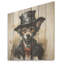 «Trenchcoat» noir loup mystère II - loup sur bois-334011829