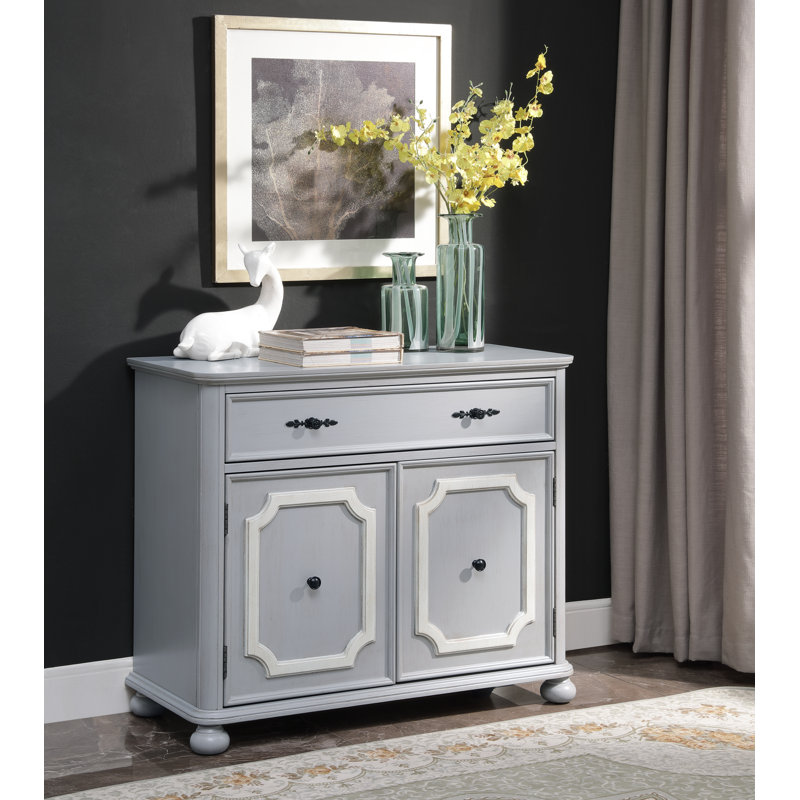 Martineau 2-Door Accent Cabinet in Gray