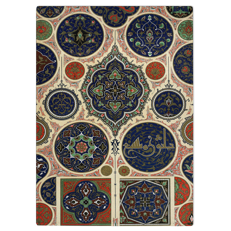 Tempered Glass Arabian Chopping Board, 20 cm W x 28.5 cm L