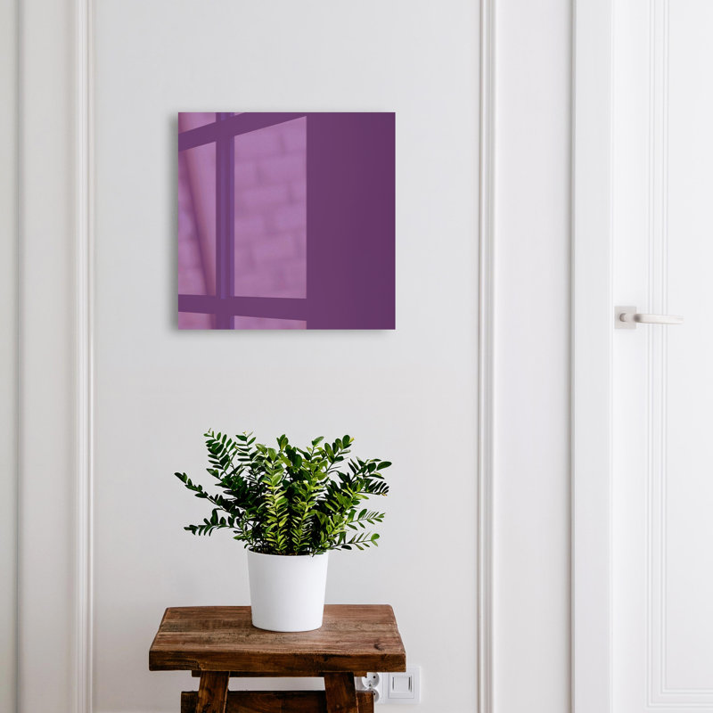 Key storage cabinet, Opens to the right, 30x30x5, White, Purple minimalist modern space, 