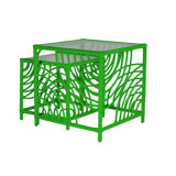 Swirl Glass Nesting End Table