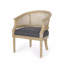 Chaise d'appoint en bois d'hévéa-381713686