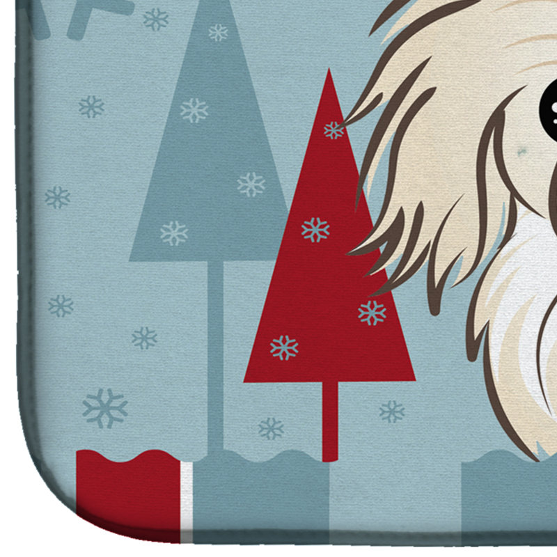 Tapis de séchage pékinois de noël winter