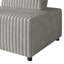 Ensemble de chaise modulaire et d'angle en velours gris clair-171805360