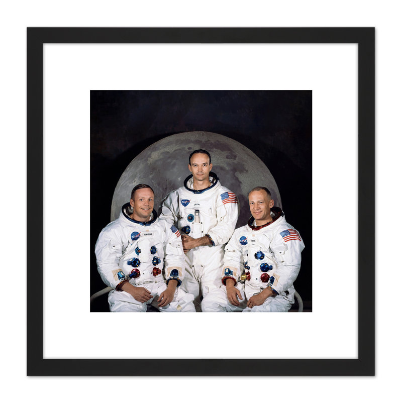Space NASA Apollo 11 Crew Armstrong Collins Aldrin - Single Picture Frame Print