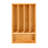 BergHOFF Bamboo 5-Slot Flatware Organizer, 13.5" x 8.25"