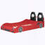 Lit plateforme en bois en forme de voiture avec DEL-606567305