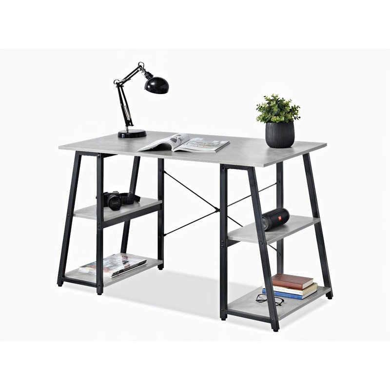 Reda Steel Writing Desk, Black, Grey