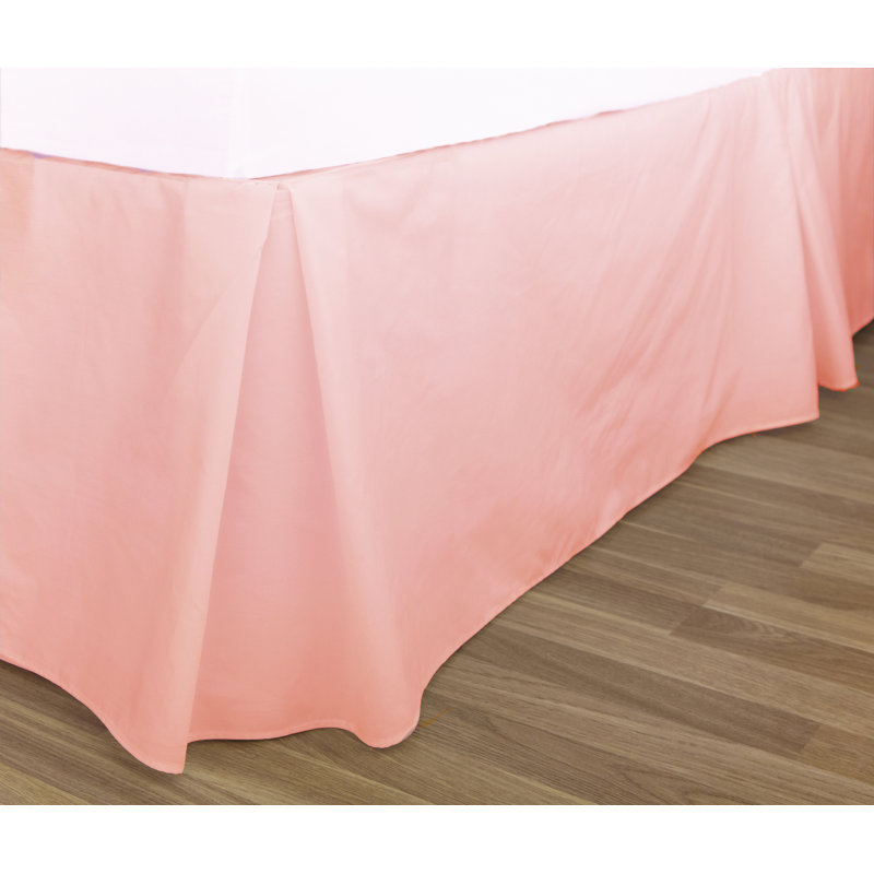 Pleated Bed Skirt, Double (4'6), Rich Cream