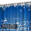 Rideau de douche transparent transparent, rideaux de douche pour la salle de bain avec 12 crochets-825395904