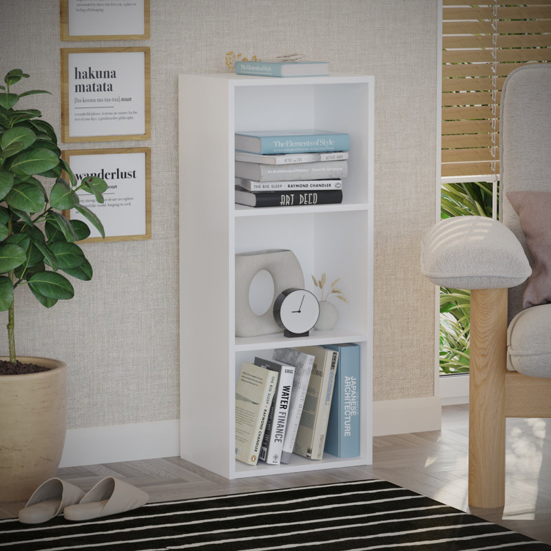 Binegar 80cm H x 32cm W Bookcase, White