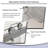 56-60 In. W X 62 In. H Double Sliding Frameless Bathtub Shower Door | Silent Soft Close | 5/16 Inch Thick  Tempered Glass With  Easy To Clean Coating | Reversible Installation | Brushed Nickel-122270900