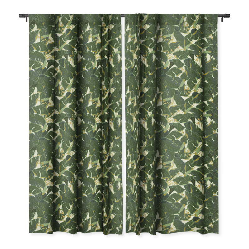 Rideau occultant 1pc Iveta Abolina Jungle Polka, L 50 po x L 84 po