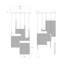 V Panels 8 - Light LED Pendant-2012159513