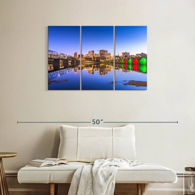 Harrisburg Twilight, 24" H x 38" W