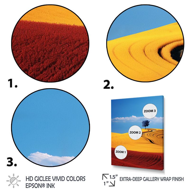 Natures harmonies prairies - reproduction sur toile, H 44 po x l 34 po x P 1,5 po, Cadre photo noir