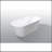 59" Acrylic Freestanding Bathtub, Stand Alone Soaking Tub, Glossy White Acrylic, Toe-tap Chrome Drain, cUPC Certified