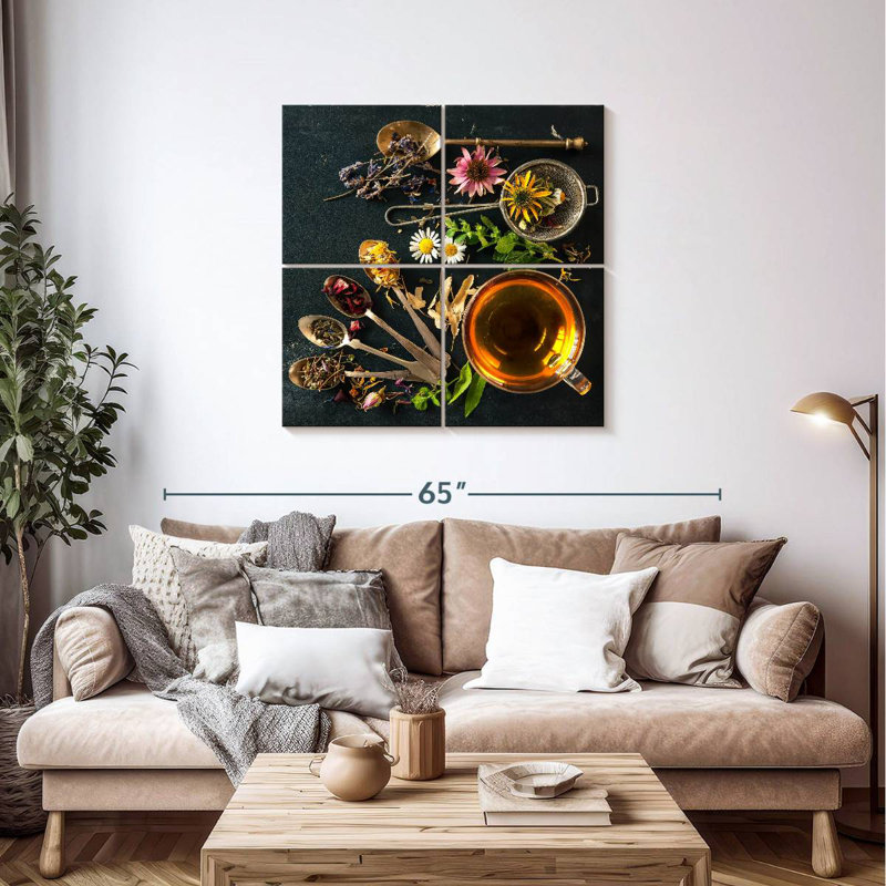Yarlin Flower Tea, 38" H x 38" W