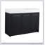 Meuble-lavabo autoportant de 48 pouces avec lavabo en résine, porte à fermeture douce et rangement spacieux pour les salles de bain modernes